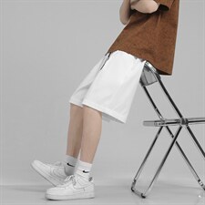 2022潮牌宽松简约冰丝短裤男潮流大码外穿五分裤DK515-特批20，男装休闲裤，星座718-1