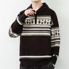 1506-1/MA3881高品质/P64冬新款开衫毛衣美式复古休闲慵懒风，男装针织衫/毛衣，星座1506-1