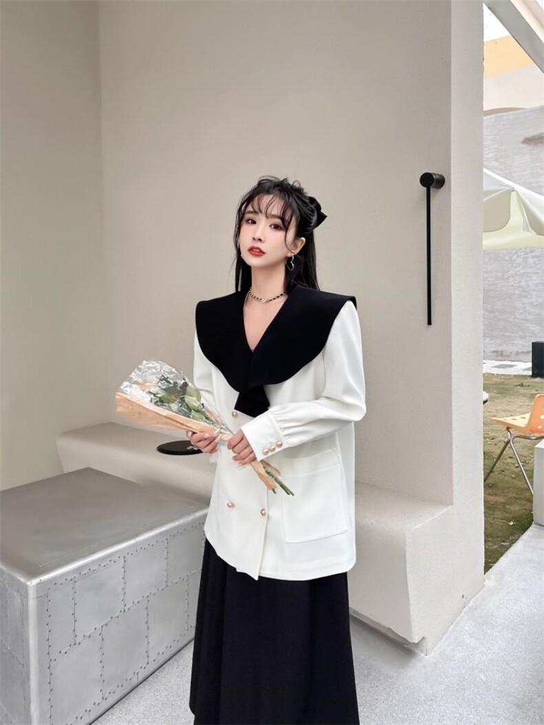 娃娃领外套，其它，棠秋纤