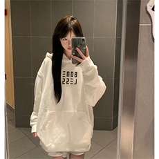 抖音得物高品质印花连帽卫衣秋冬装美式宽松连帽纯色卫衣ADL110，男装卫衣，电商A443