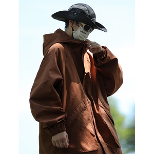 JK602-P75  男女防水黑色冲锋衣外套户外机能工装夹克爬山登山服图片
