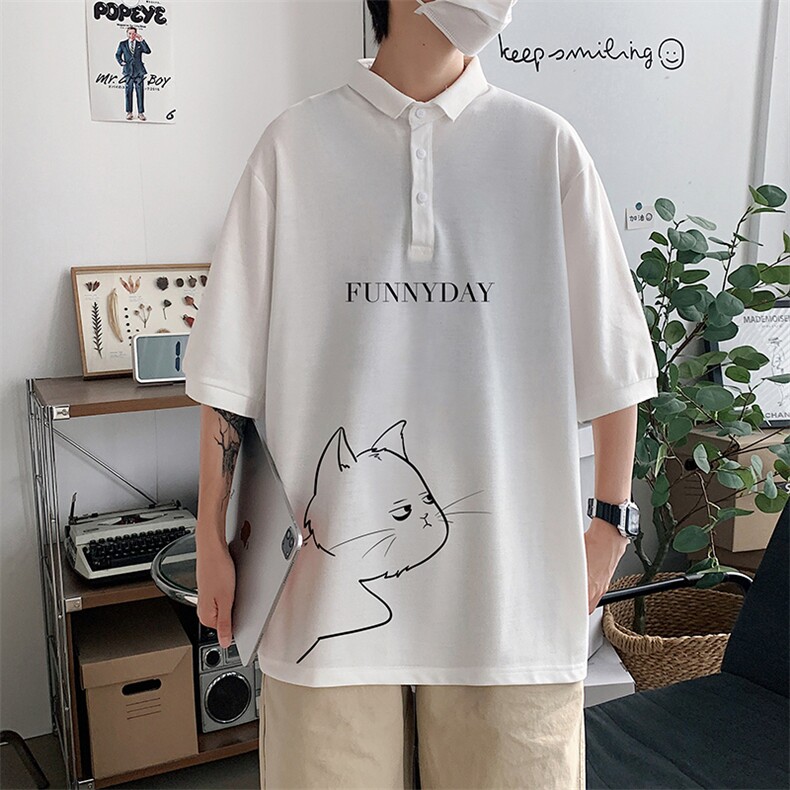 PL57149-P35翻领短袖polo衫男大码胖子半袖t恤男有领保罗衫模特,男装Polo衫,电商A040