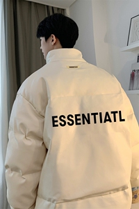 均可提供短视频 高品质港风ess英文PU皮加厚棉衣PM06-p110控148图片