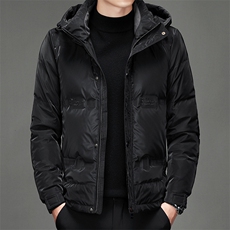 连帽休闲羽绒服男冬款中年保暖外套爸爸装上衣外套BJY08210-P205，男装羽绒服，电商B212（原钱塘6029）