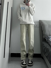 cleanfit弹力纯色修身直筒牛仔裤修身窄版直筒裤显瘦，男装牛仔裤，星座310A-4