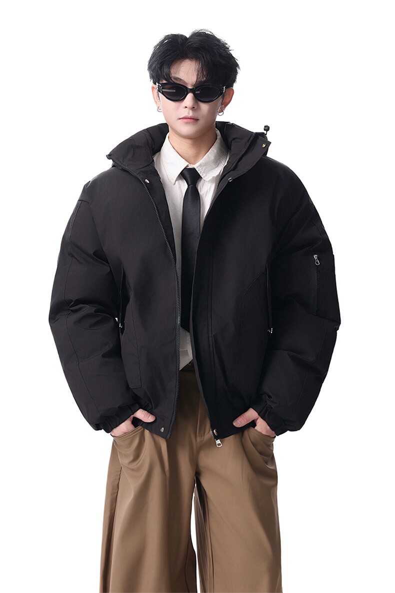 棉服男冬季新款港风宽松连帽棉衣MF9006-P90,男装棉衣,星座214-3