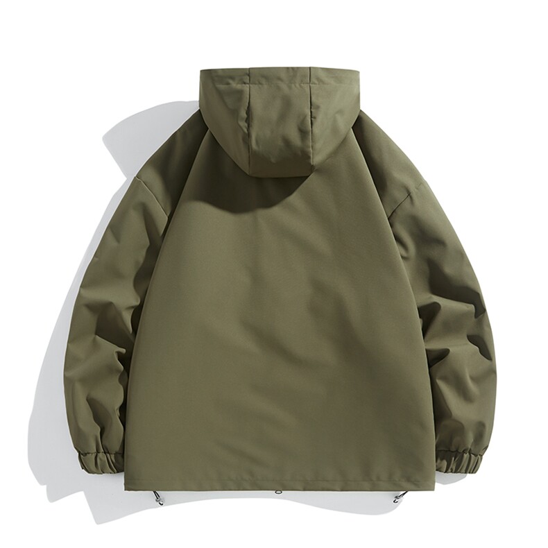 春秋新款男士宽松工装连帽夹克防风防水冲锋衣JK8303-P65,男装夹克,电商B306