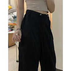 大口袋纯色休闲裤宽松百搭潮流直筒运动工装裤子K517，男装休闲裤，星座1116A（原606A-3）
