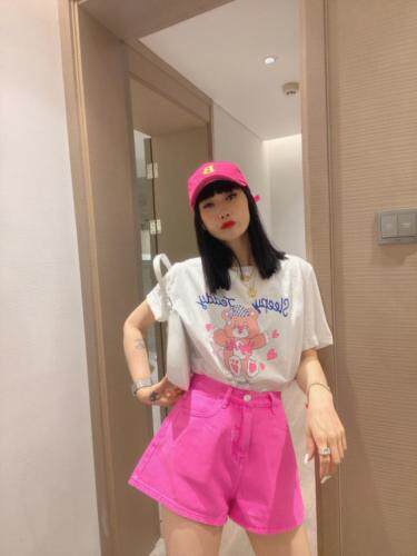 夏季新款爱心小熊T,女装,NIY