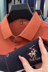 polo衫男士短袖纯t恤男商务休闲翻领衣服男装2023夏季新款潮流，男装T恤，电商B212（原钱塘6029）