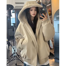 美式复古座山雕短款连帽毛领棉服女冬派克服棉衣外套MY318，男装棉衣，星座1116A（原606A-3）