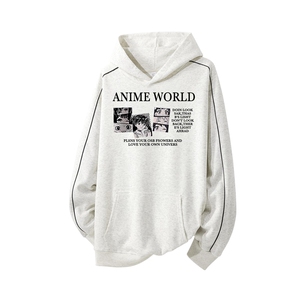 得物供货、复合重磅420克现货连帽卫衣宽松HD019-1-WYT25179-P45图片