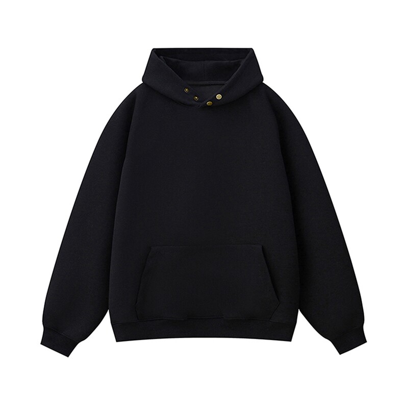 抖音得物品质26春装美式高街曼巴棉古铜两粒扣连帽套头卫衣外套,女装短外套,电商A443