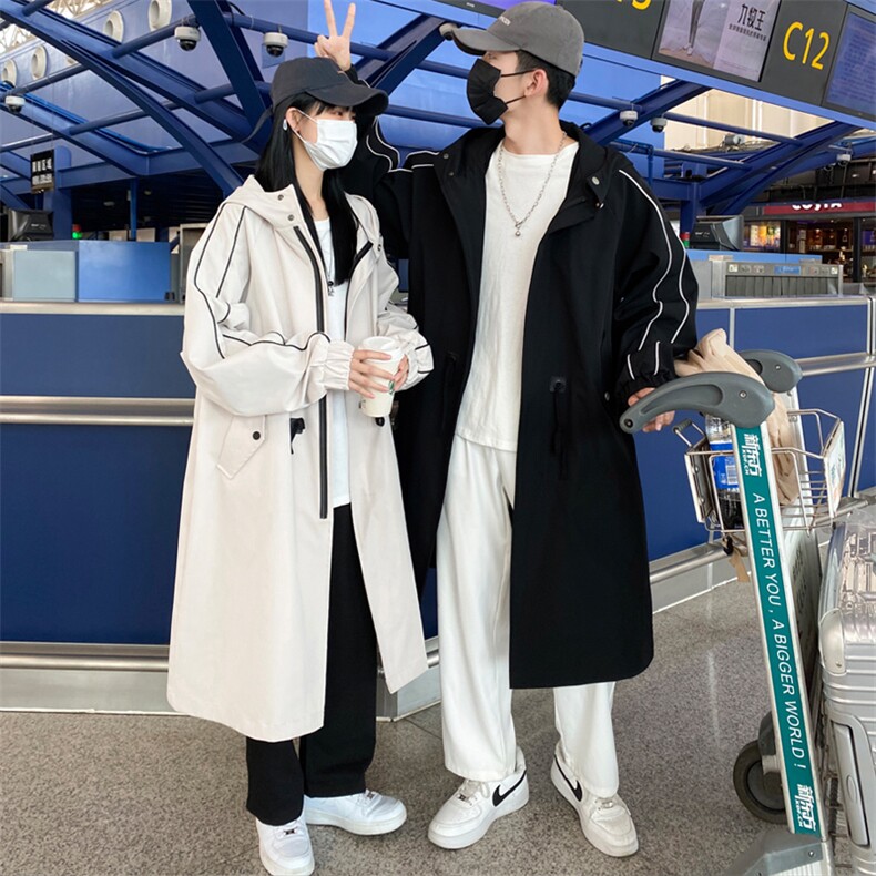 长年大货冲锋风衣男中长款大衣男F997薄P105加棉P120情侣,男装风衣,星座401