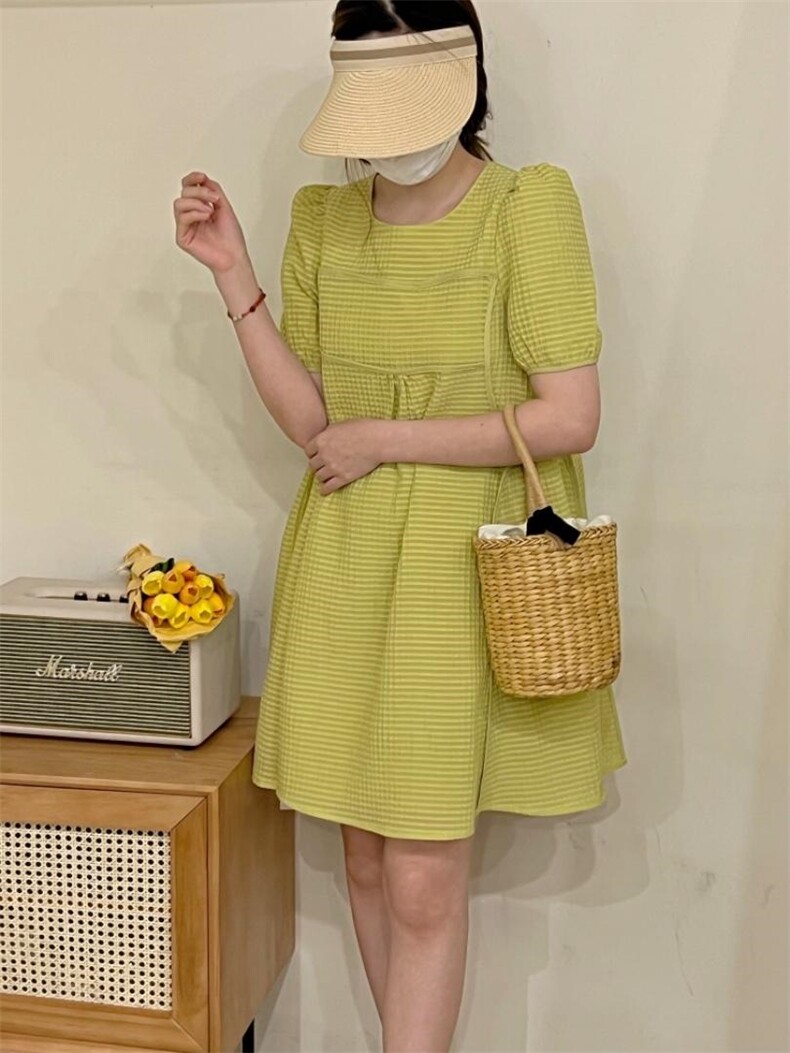 夏季补单彩色连衣裙，女装连衣裙，唇蔻