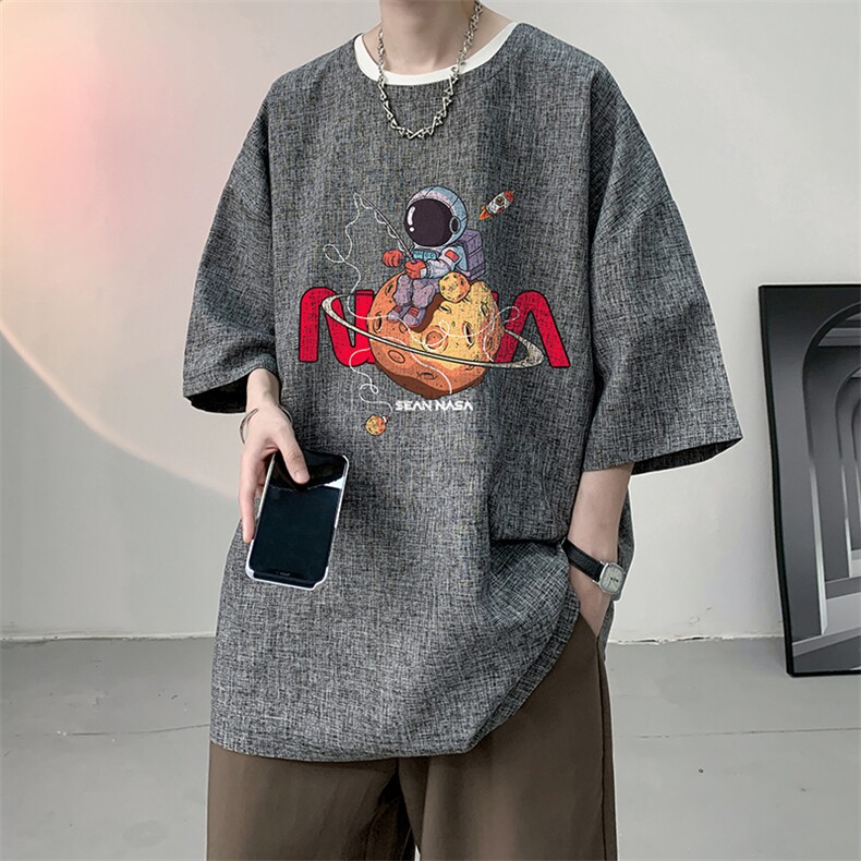 风复古亚麻短袖男棉麻t恤男半袖ZT71287-P35,男装T恤,电商A040