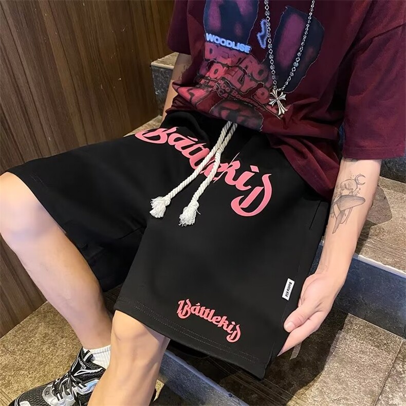 短裤男款运动篮球休闲五分裤高街ins潮流K277P33,男装休闲裤,星座1116-2