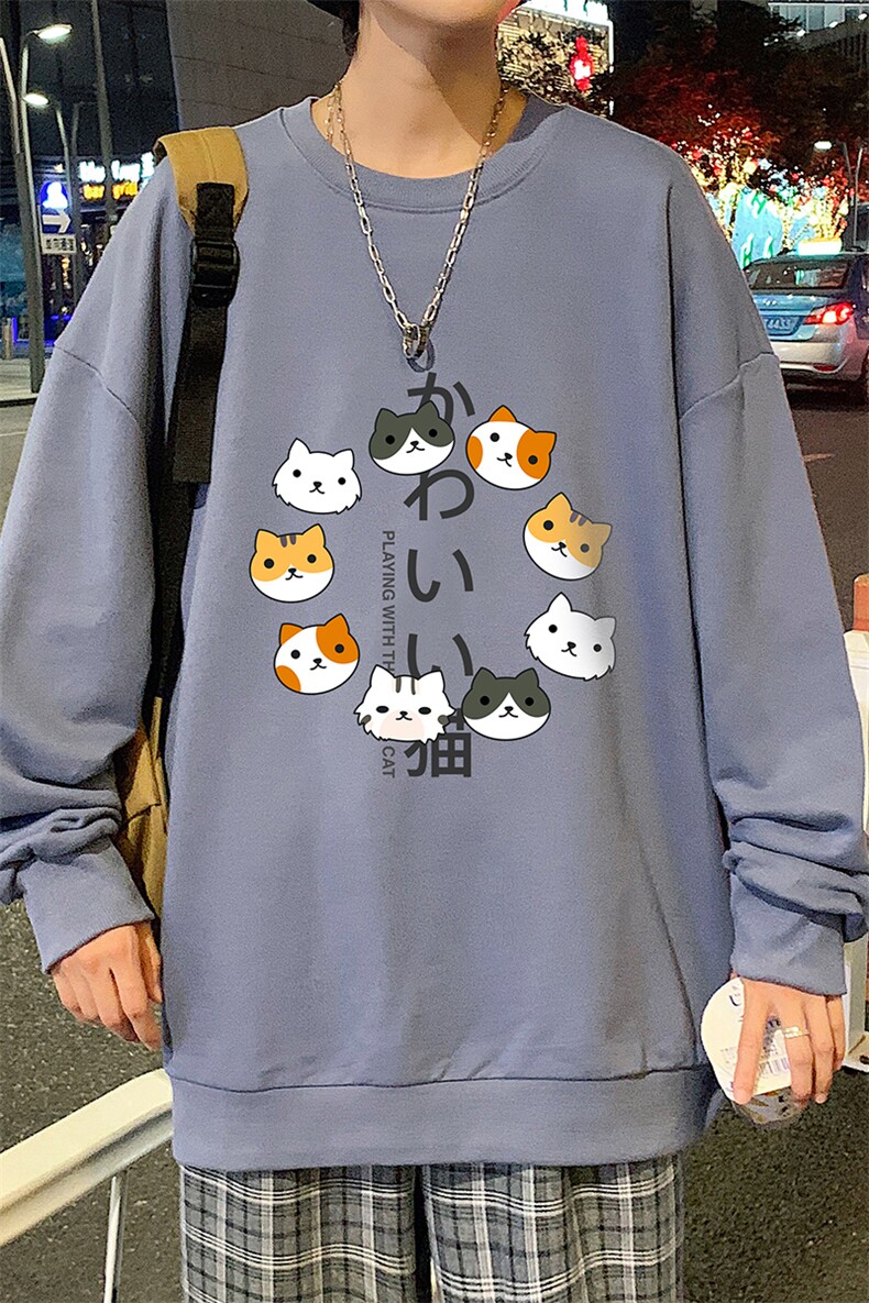 S6215-P28加绒款-P33秋季圆领卫衣男大码韩版宽松长袖外套,男装卫衣,电商A040