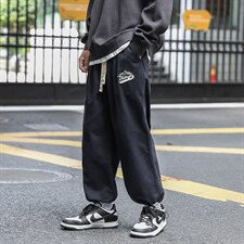 2024秋冬新款cityboy字母刺绣宽松抽绳束脚休闲裤K242-P50，男装休闲裤，星座914-3
