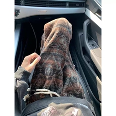 潮提花针织休闲卫裤女2025秋民族风宽松显瘦拖地阔腿裤CAK9546，男装休闲裤，星座516A