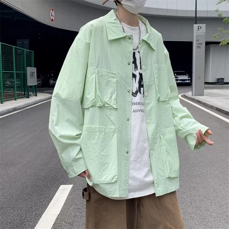 青春流行男夹克文艺潮外套薄款防晒衣P40,男装夹克,星座1116-2