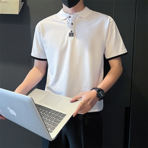 社会小伙轻熟店主风假两件袖子polo衫t恤男A210-A317-P58控78图片