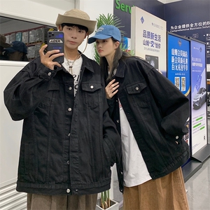 春季港风高品质情侣学生纯色牛仔外套男JK529-P60图片