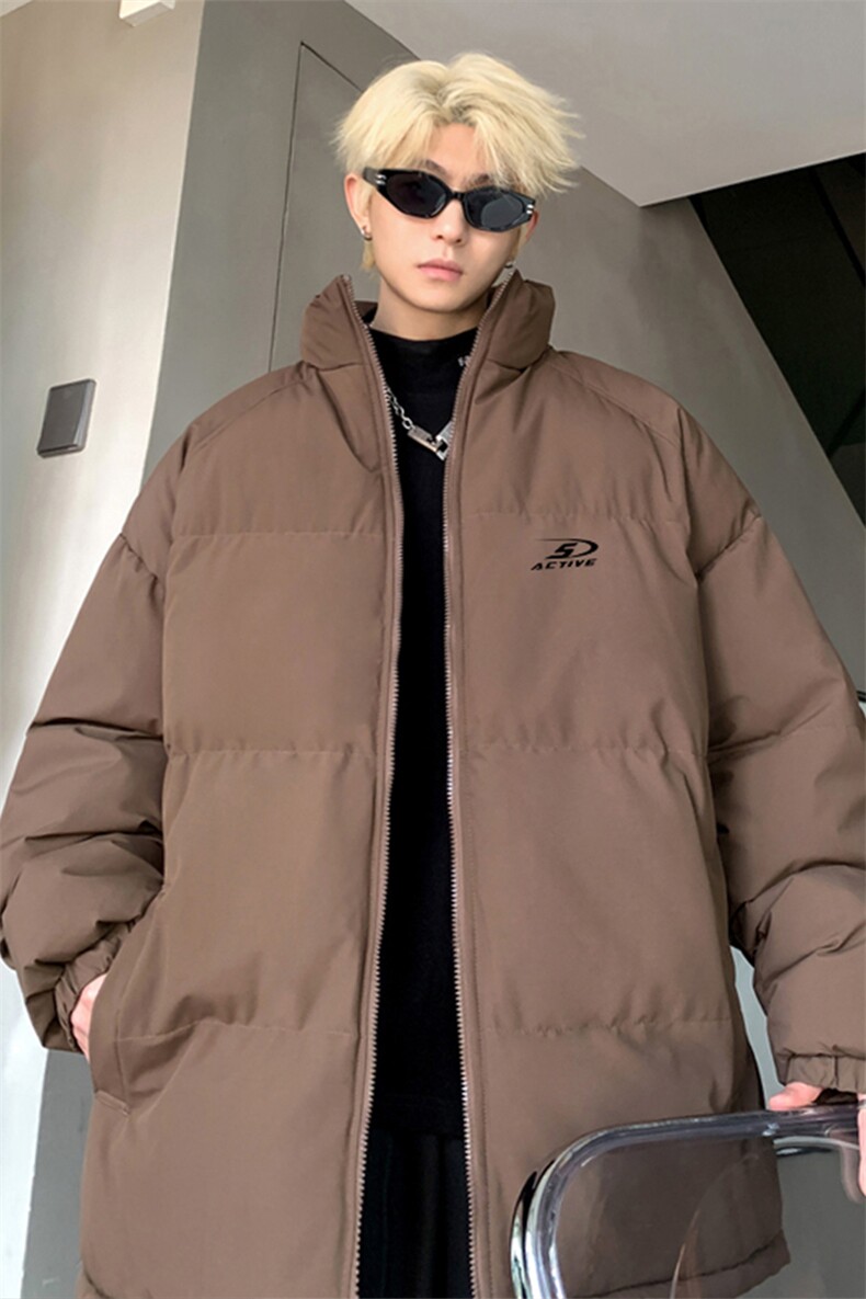2024冬季新款港风外景大码印花立领棉衣M-5XHM24549-7-特P50,男装棉衣,电商A022