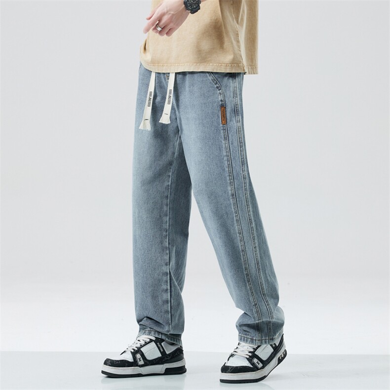 休闲裤男宽松直筒春夏2025新款春季阔腿运动裤男款NK8055-P45，女装休闲裤，电商A178