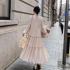 粉色小香风马甲连衣裙女2025年春秋新款法式温柔系穿搭，女装连衣裙，浪娴服饰