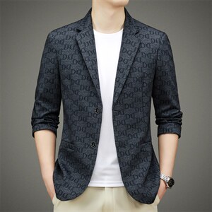 BAMJ-2802钱塘2020-2春秋季新款中年男士休闲商务西服外套P102
