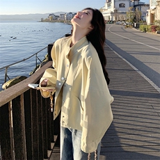 新款现货主推立领小外套2519-P135-K198，女装短外套，2C129