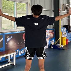 万针全刺绣解构设计260克重磅双纱纯棉高品质美式高街短袖T恤特35，男装T恤，电商A486-1