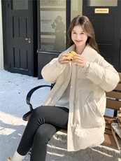 现货数据好90绒中长款毛线翻领羽绒服103-F066-P300-K398，女装羽绒服，浙宝103（原192）