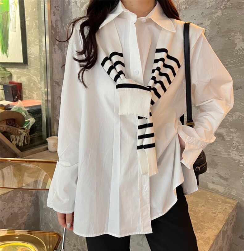 春季新品披肩衬衫，女装衬衫，MI MI(1F)