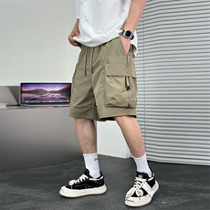 大口袋美式机能工装短裤男宽松运动休闲裤A329-K938-P48，男装牛仔裤，电商A329