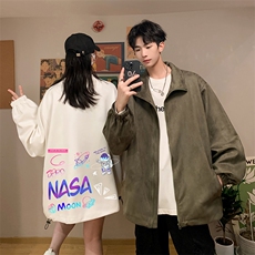 麂皮绒夹克男大码立领褂子外套JK85186-P68加绒款-P78，男装夹克，电商A040