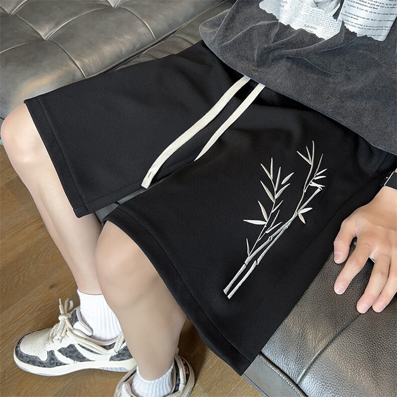 刺绣主推中性风潮牌短裤男学生宽松416B-1-DK863-特P28限48,男装牛仔裤,星座416B-1