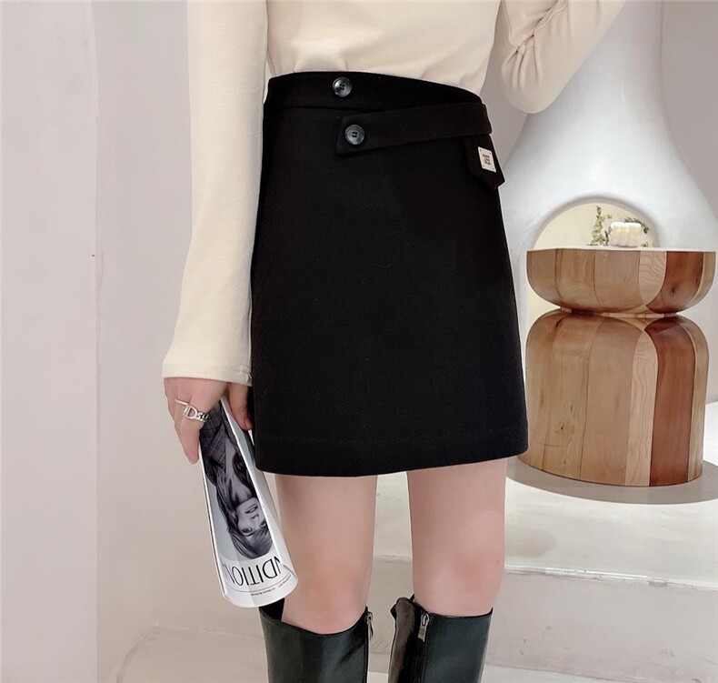 呢料短裙，其它，秀禾