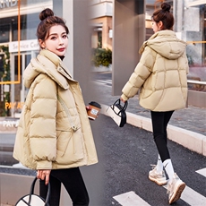 羽绒服女短款2023冬季新款女装时尚气质保暖白鸭绒外套！达标90！，女装羽绒服，慧尚依恋