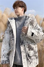 204-MY06棉服男潮牌ins潮流2021新款棉衣冬季外套棉，男装棉衣，星座204