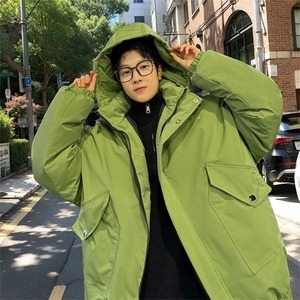 棉服男冬季新款港风宽松连帽棉衣MF9006-P90图片