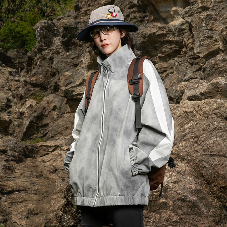 户外冲锋衣男女2026新款防风防水登山服外套A436-2536-P75,男装夹克,电商A436