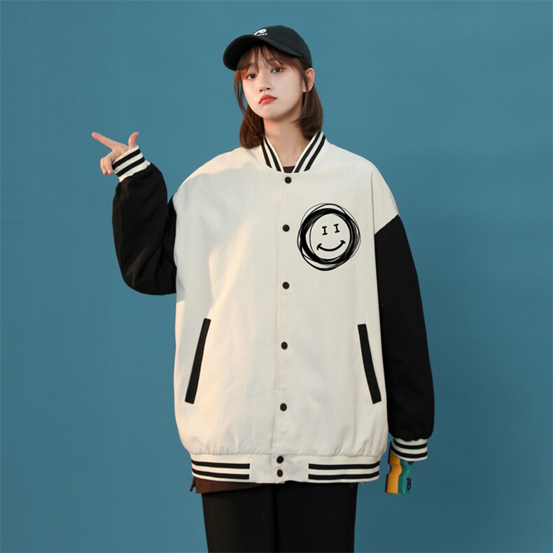 中性风春秋季情侣棒球服男女休闲夹克女时尚外套男BQF265-P50,男装夹克,电商B371