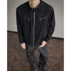 外套男ins高街潮牌港风日系原宿风韩版潮流宽松夹克JK64-P90图片