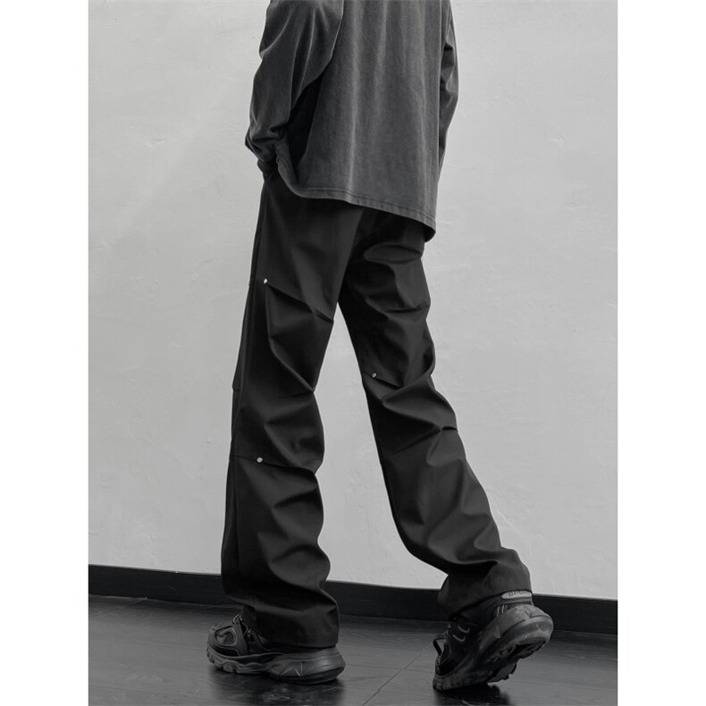 冬季水洗重磅卫裤男美式潮牌直筒垂感运动裤加绒裤JRK730-特批-38,男装休闲裤,星座718-1
