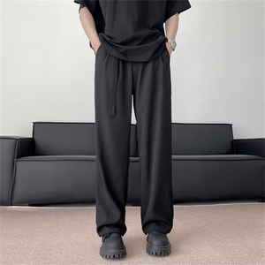 2024夏季新款宽松冰丝西装裤男潮牌直筒休闲长裤 现货 K7728-P36图片