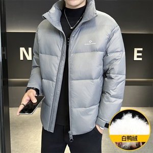 8839-P135  标50%白鸭绒2025冬季男士羽绒服时尚立领加厚外套图片