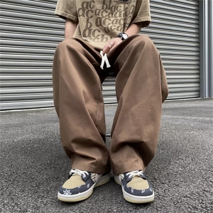 2023休闲裤文艺长裤型男运动裤潮水洗春秋时尚潮牌青春流行图片