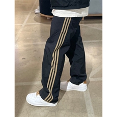 07qwer黑色三条杠裤子春秋直筒侧边条纹速干运动裤户外工装裤男款，男装工装外套，星座1007（原301D）